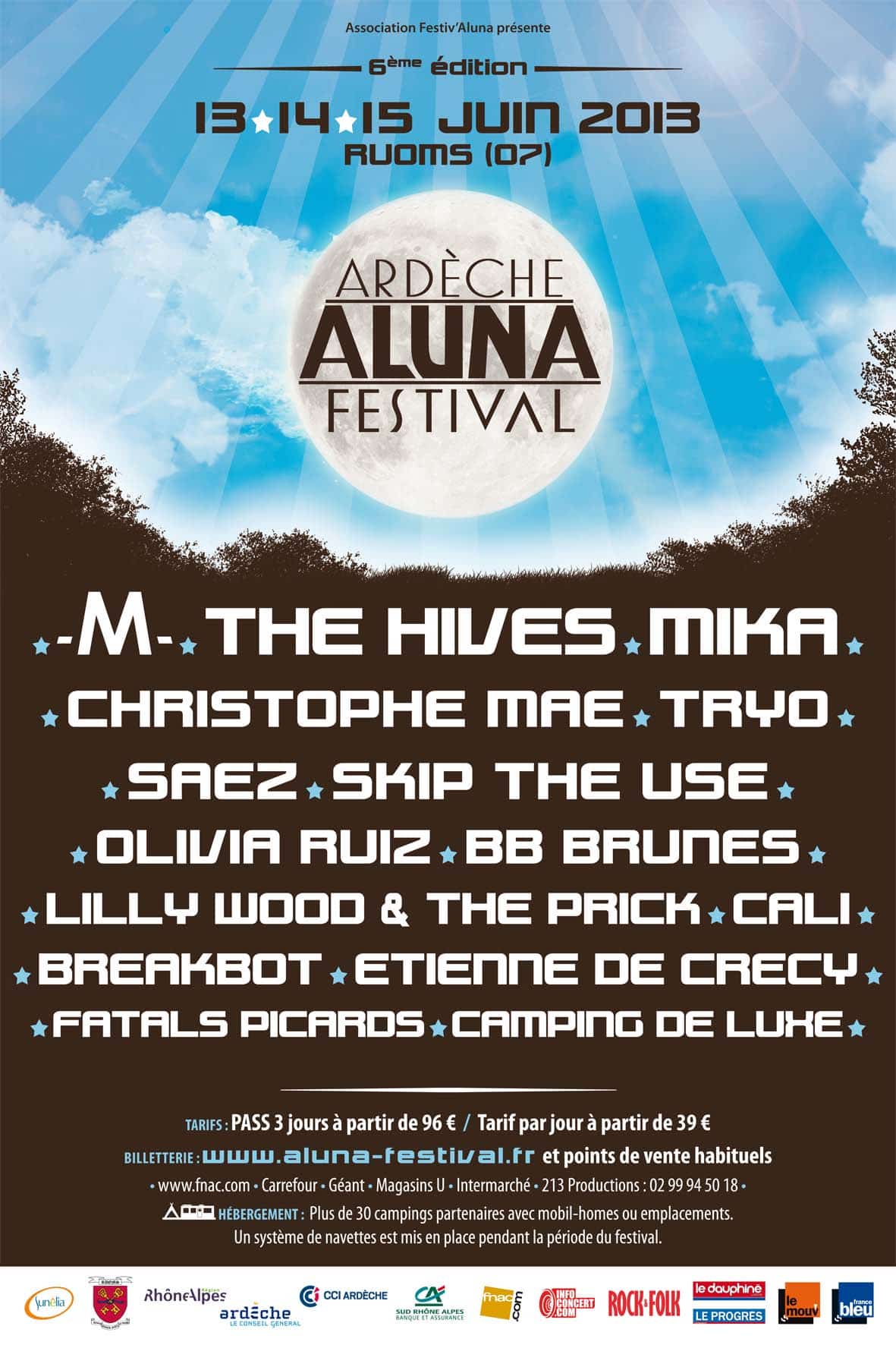 Affiche Aluna Festival 2013