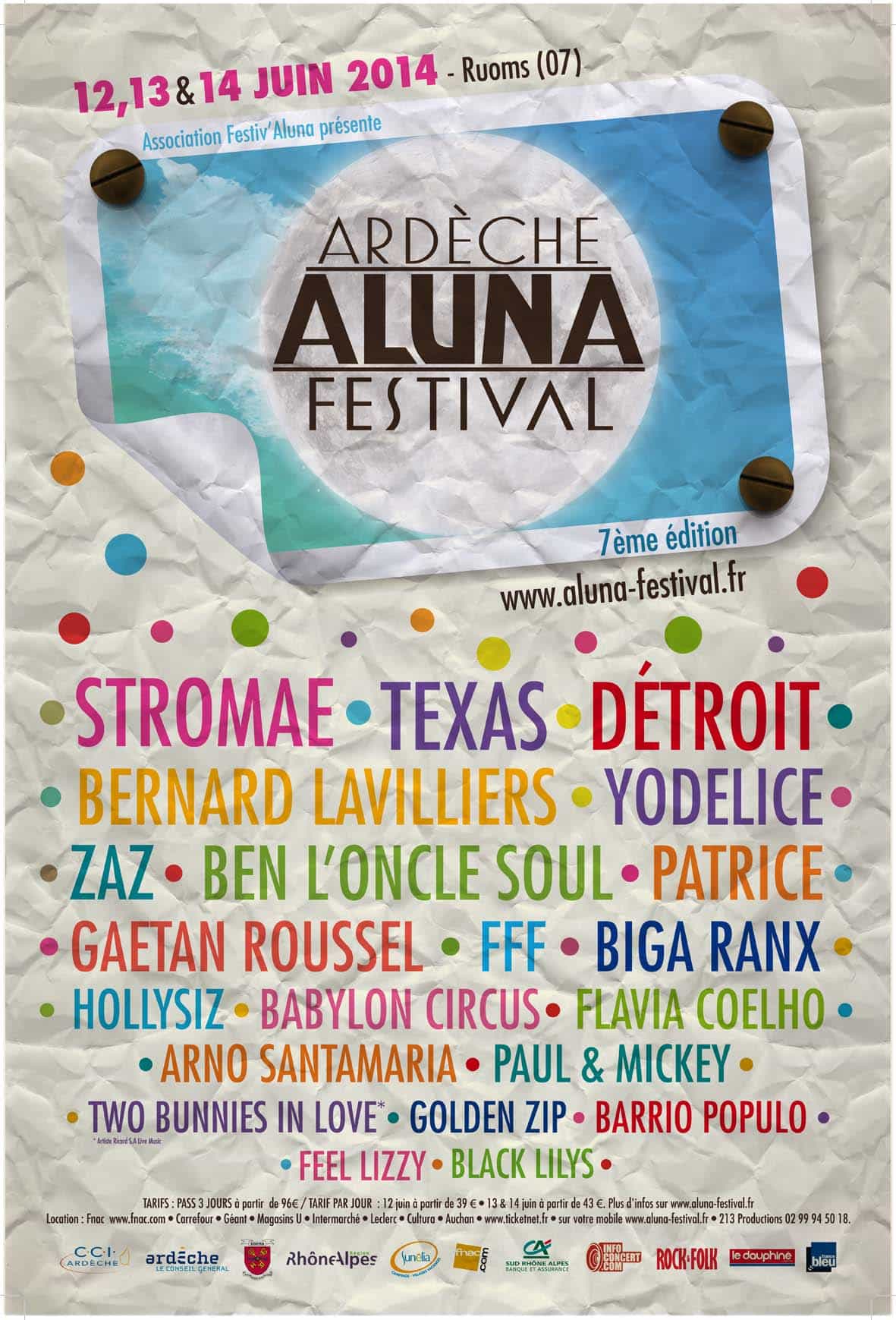 Affiche Aluna Festival 2014